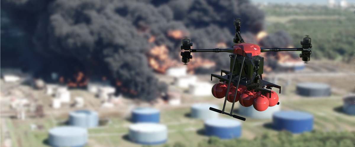 FD-50 drone for firefighting